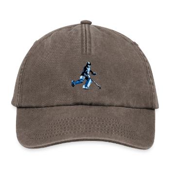 Hockey Goalie - Relaxed Vintage Cap - vintage brown - Front