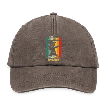 Grundschule Geschafft 2026 Grundschulabgänger - Relaxed Vintage Cap - Vintage Braun - Vorne