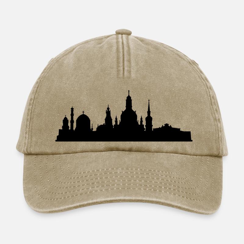 Skyline Dresden klein - Relaxed Vintage Cap - Vintage Beige