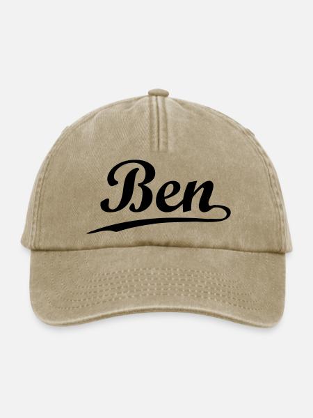 ben - Relaxed Vintage Cap - Vintage Beige