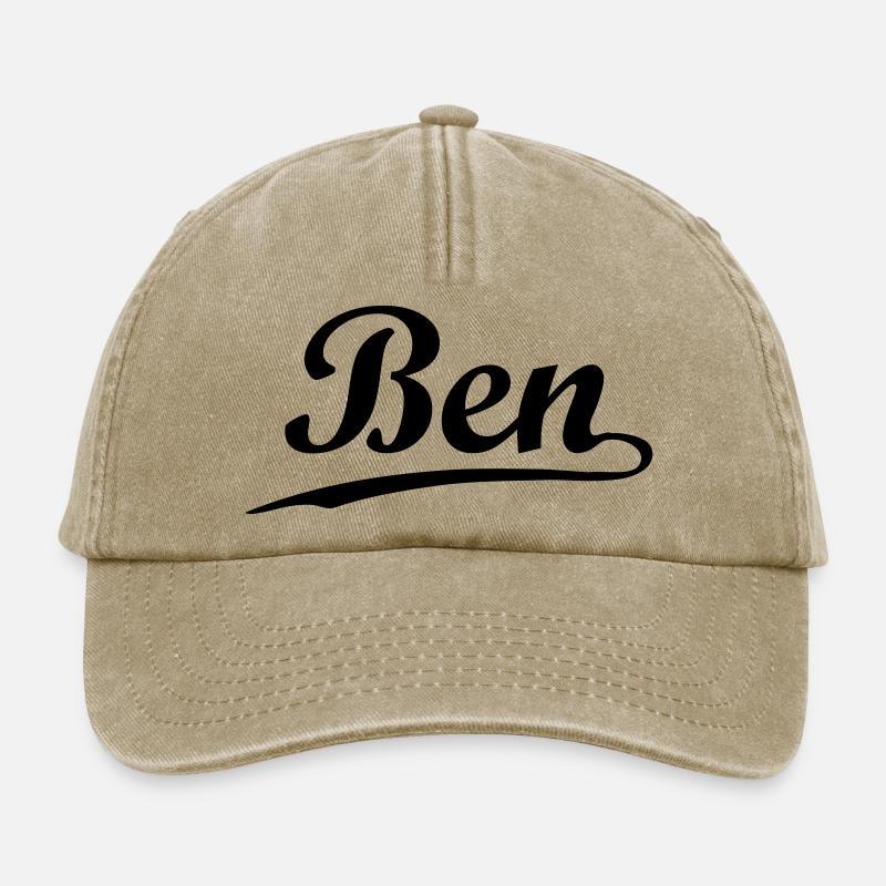 ben - Relaxed Vintage Cap - Vintage Beige