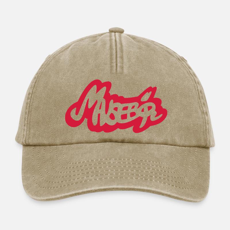 Mausebär 1f - Relaxed Vintage Cap - vintage beige