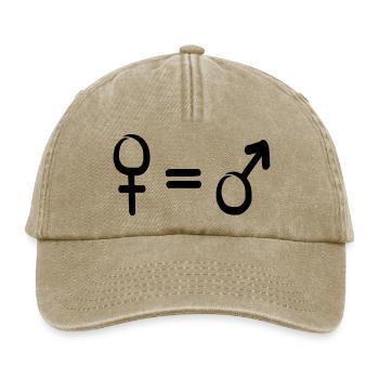égalité - Casquette vintage décontractée - beige vintage - Devant