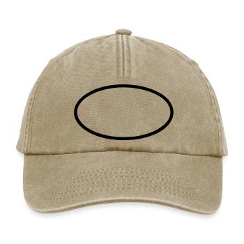 Oval (fertigen) - Relaxed Vintage Cap - Vintage Beige - Vorne