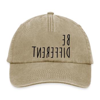 Be different - Relaxed Vintage Cap - vintage beige - Front