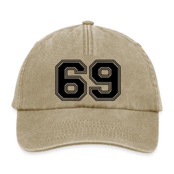 69_number_69_(s31) - Relaxed Vintage Cap - vintage beige - Front