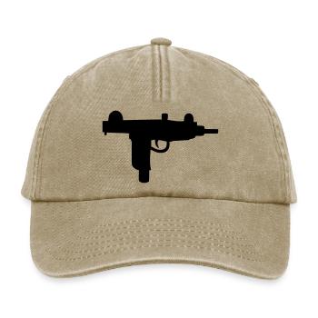 Waffe - Uzi - Relaxed Vintage Cap - Vintage Beige - Vorne