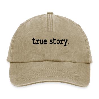 true story - Relaxed Vintage Cap - vintage beige - Front