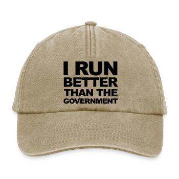 Run - Casquette vintage décontractée - beige vintage - Devant