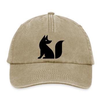 Niedlicher Fuchs Illustration - Relaxed Vintage Cap - Vintage Beige - Vorne