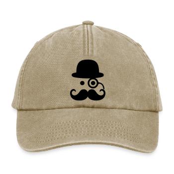Smiley Mustache - Relaxed Vintage Cap - Vintage Beige - Vorne