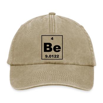 Beryllium (Be) (element 4) - Relaxed Vintage Cap - vintage beige - Front