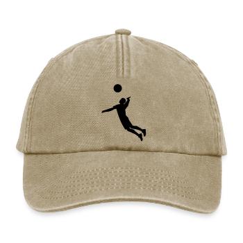 volleyball - Relaxed Vintage Cap - Vintage Beige - Vorne