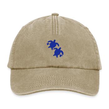 Water turtle family children parents mom dad - Relaxed Vintage Cap - vintage beige - Front