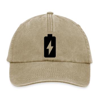 battery charging full - Relaxed Vintage Cap - vintage beige - Front