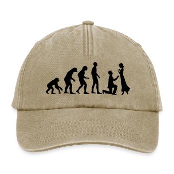 ÉVOLUTION DU MARIAGE ! - Casquette vintage décontractée - beige vintage - Devant