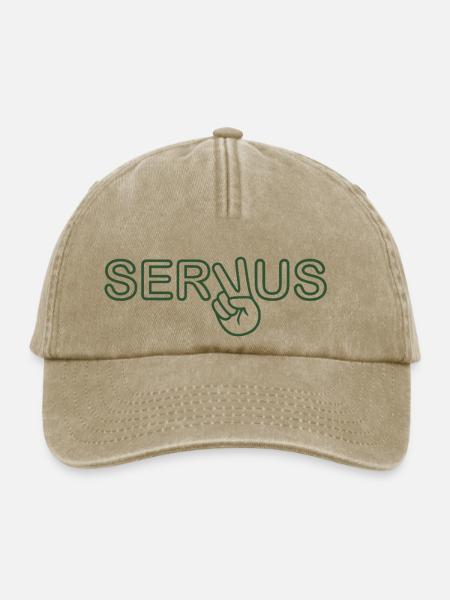 Servus - Bayern - Gruß - Relaxed Vintage Cap - Vintage Beige