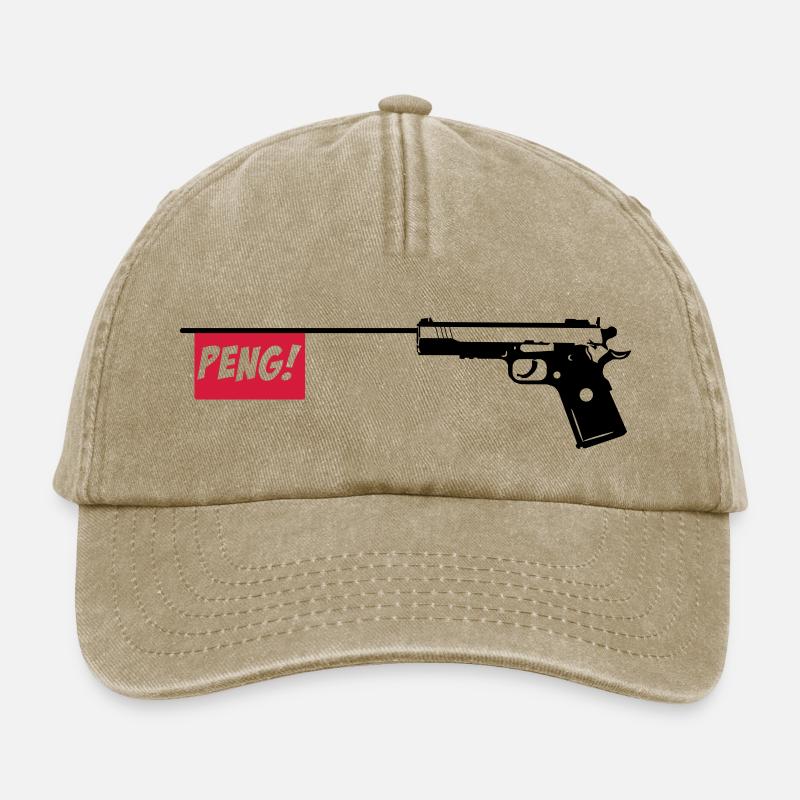 Gun PENG 2c - Relaxed Vintage Cap - vintage beige