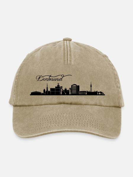 Dortmunder Skyline - Relaxed Vintage Cap - Vintage Beige