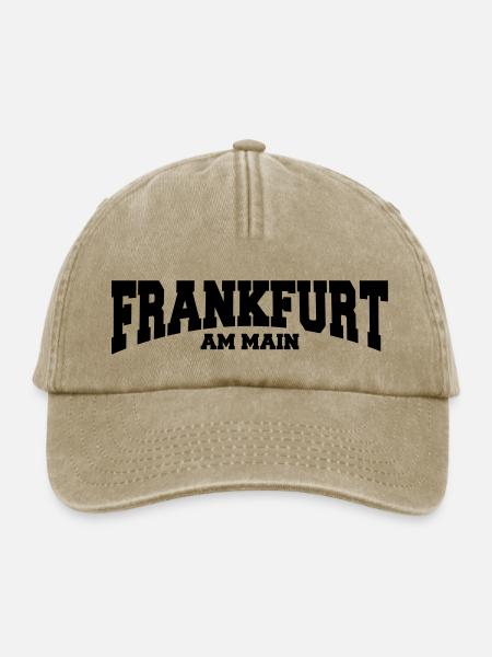 frankfurt am main - Relaxed Vintage Cap - Vintage Beige