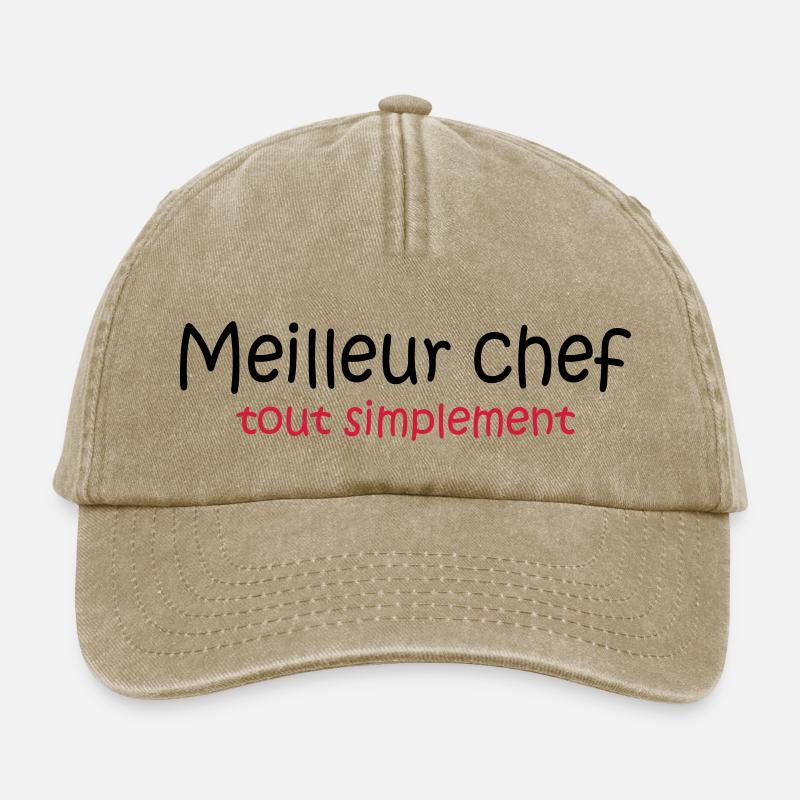 Meilleur chef tout simplement - Relaxed Vintage Cap - vintage beige