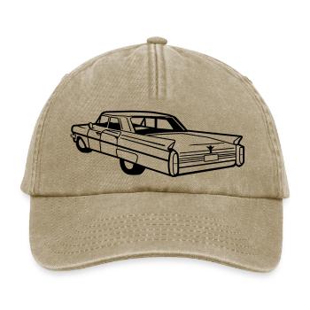 Caddy Vektor - Oldtimer, Low Rider - Relaxed Vintage Cap - Vintage Beige - Vorne