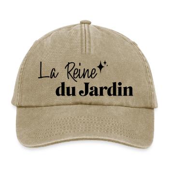 Reine du jardin - Casquette vintage décontractée - beige vintage - Devant