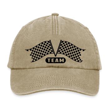racing_flags__team___f1 - Casquette vintage décontractée - beige vintage - Devant