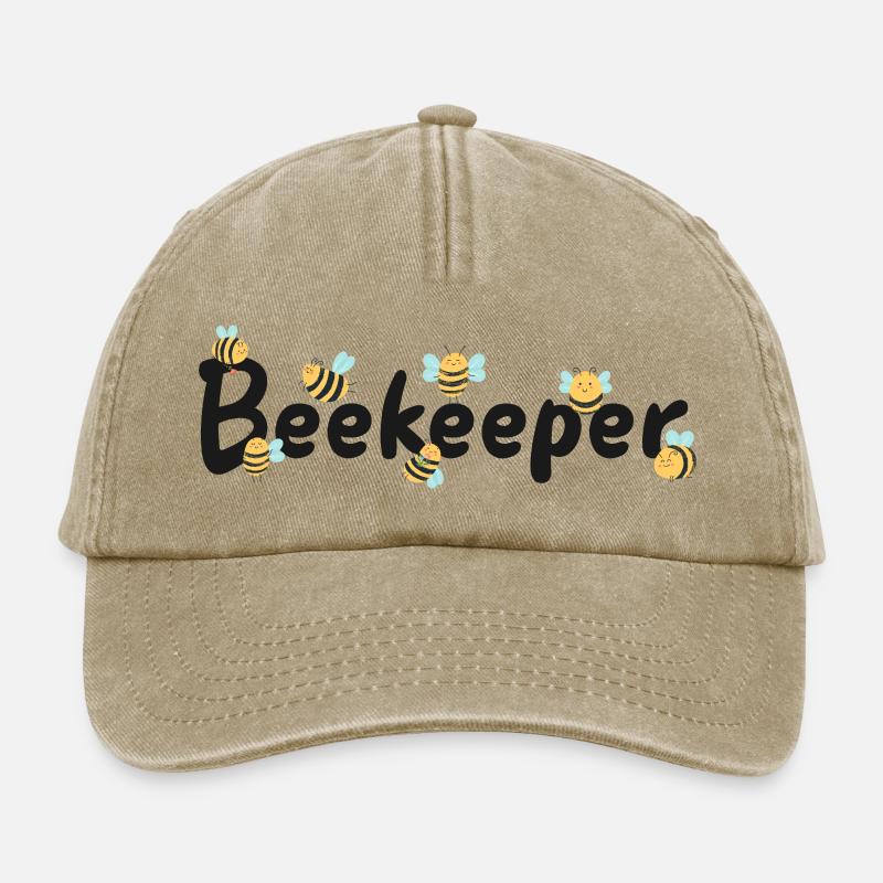 Beekeeper Beekeeper Beekeeping - Relaxed Vintage Cap - vintage beige