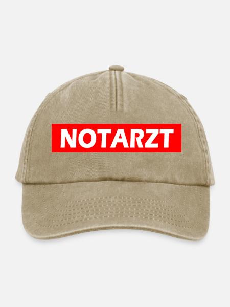 Notarzt - Relaxed Vintage Cap - Vintage Beige
