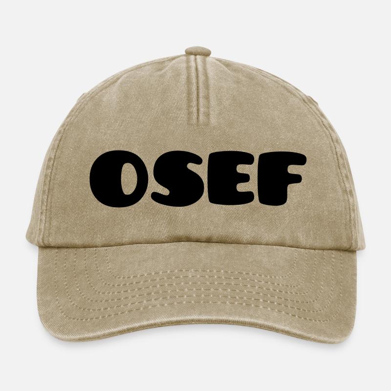 OSEF - Wer kümmert sich :) - Relaxed Vintage Cap - Vintage Beige