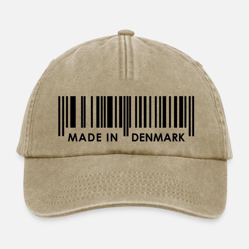 Bar Code Made in Denmark - Relaxed Vintage Cap - vintage beige