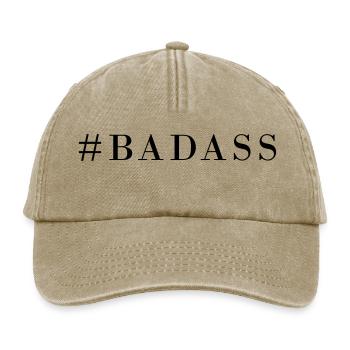 Raute Badass - Relaxed Vintage Cap - Vintage Beige - Vorne