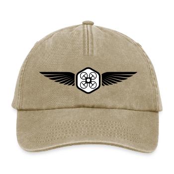 UAV PILOT - Relaxed Vintage Cap - Vintage Beige - Vorne