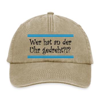 Uhr - Relaxed Vintage Cap - Vintage Beige - Vorne