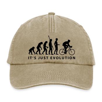 evolution_radfahrer_b - Relaxed Vintage Cap - Vintage Beige - Vorne