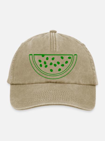 Wassermelone - Relaxed Vintage Cap - Vintage Beige