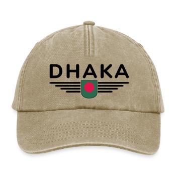 Dhaka Design – Heart of Bangladesh - Relaxed Vintage Cap - vintage beige - Front