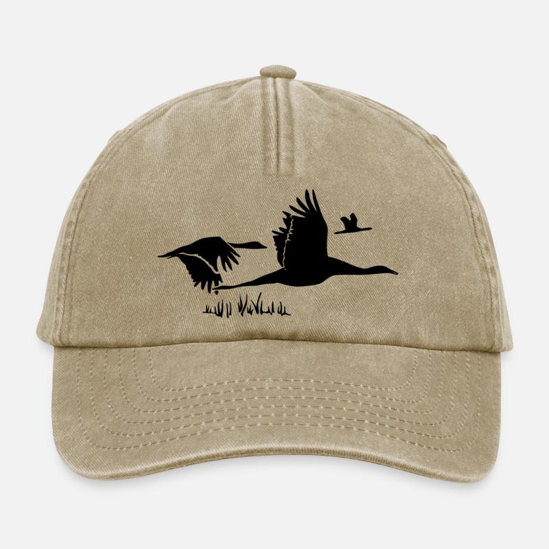 Vogelschwarm - Relaxed Vintage Cap - Vintage Beige