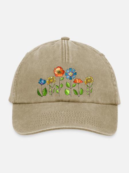 Blumen - Relaxed Vintage Cap - Vintage Beige