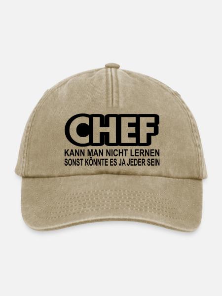 chef - Relaxed Vintage Cap - Vintage Beige