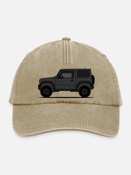 Jimny Schwarz - Relaxed Vintage Cap - Vintage Beige