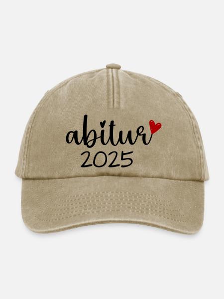 Abitur 2025 - Relaxed Vintage Cap - Vintage Beige