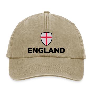 Nationalflagge von England - Relaxed Vintage Cap - Vintage Beige - Vorne
