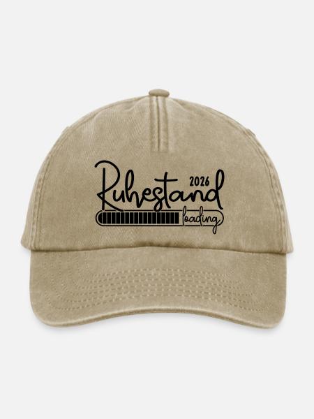 Ruhestand 2026 Loading Rente 2026 - Relaxed Vintage Cap - Vintage Beige