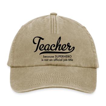 Lehrer - Relaxed Vintage Cap - Vintage Beige - Vorne