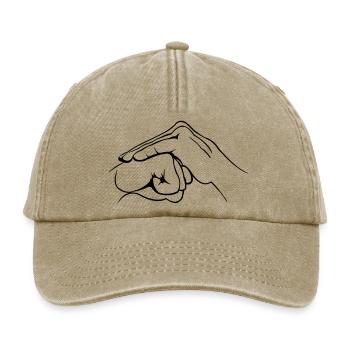 Hand Fist - Relaxed Vintage Cap - vintage beige - Front