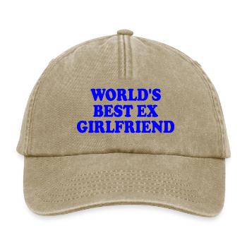 worlds best ex girlfriend - Casquette vintage décontractée - beige vintage - Devant