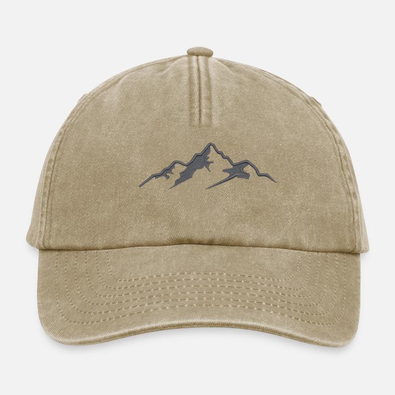 Mountain - Relaxed Vintage Cap - vintage beige