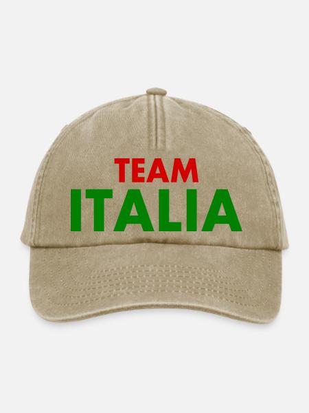 Team italia - Relaxed Vintage Cap - Vintage Beige